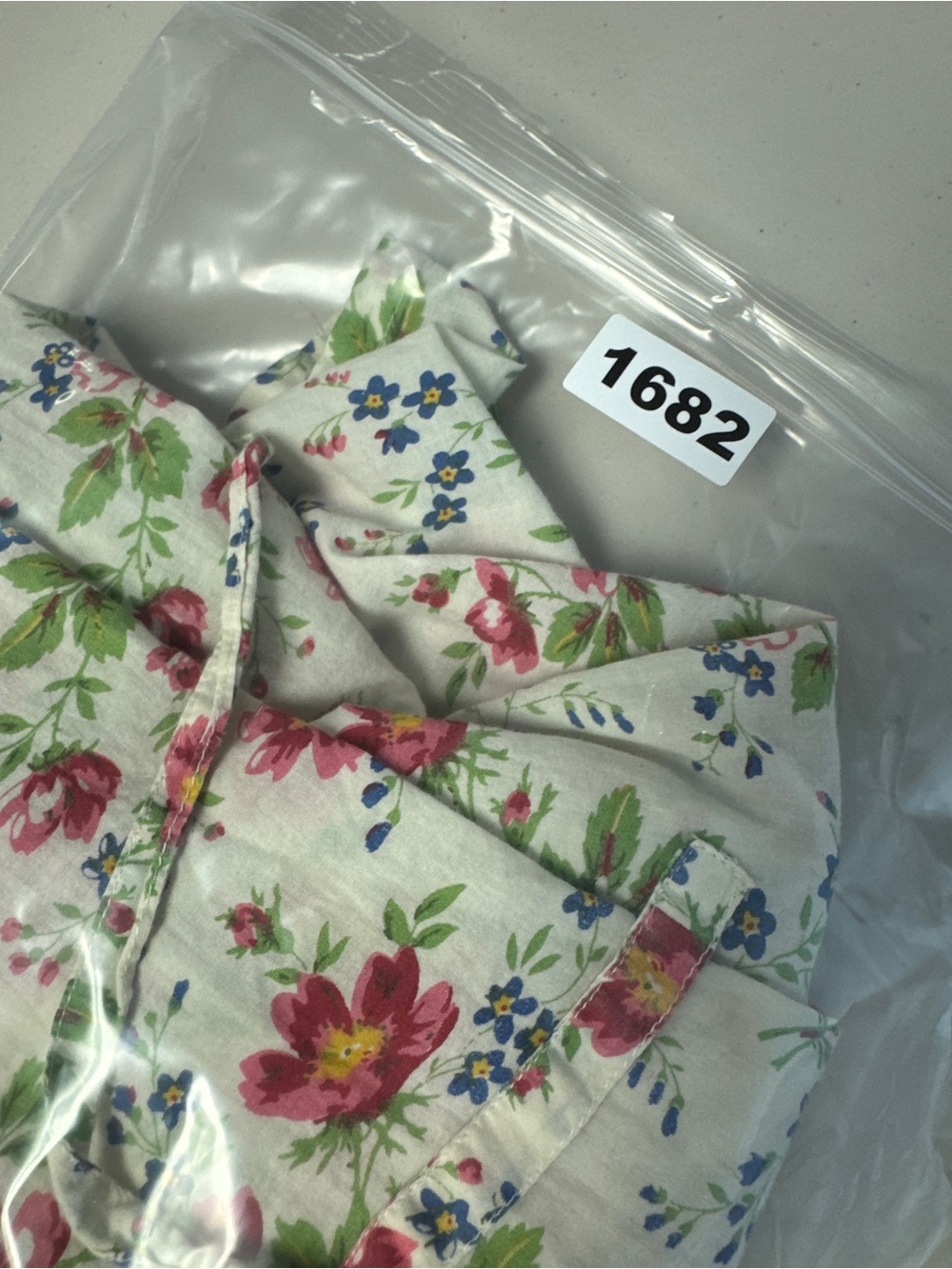 VTG April Cornell Floral Cotton Midi Dress Ivory Medium Cottagecore Prairie Boho - Picture 14 of 14